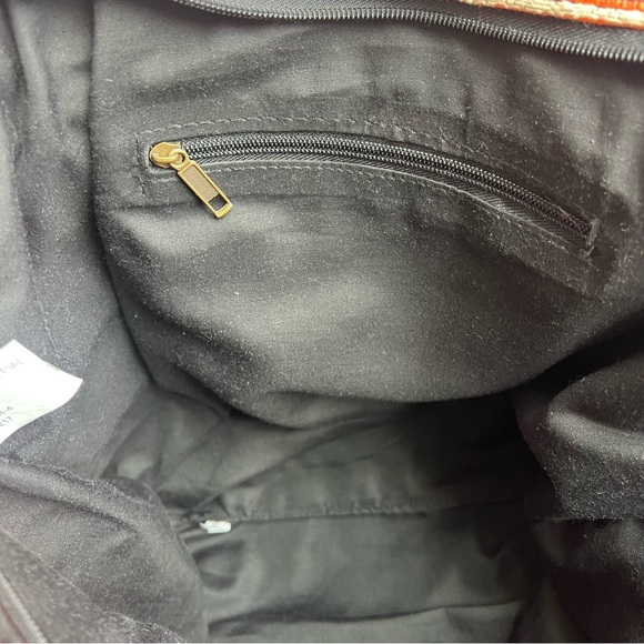 Large Boho striped Peruvian Mexican Zarape Tote beach Bag - Picture 9 of 15